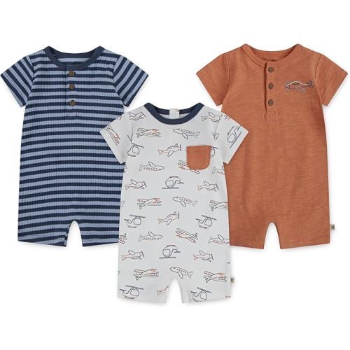 HUGGIES unisex-baby Multi-pack Short Sleeve Romper