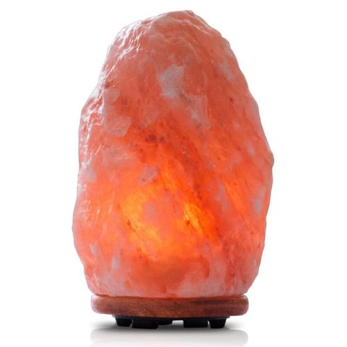 Dakota Fields Himalayan Glow Salt Lamp with Wooden Base - 6 Lbs & Reviews | Wayfair
