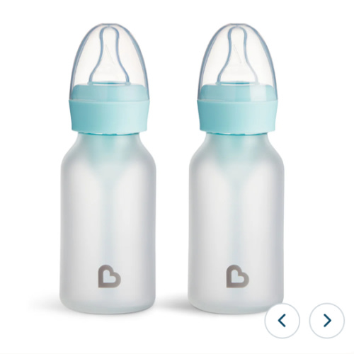 Bond™ Silicone Glass Bottle 4oz, 2pk | Munchkin