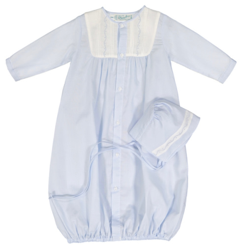 NB Pleated Yoke Take Me Home Gown | Feltman Brothers