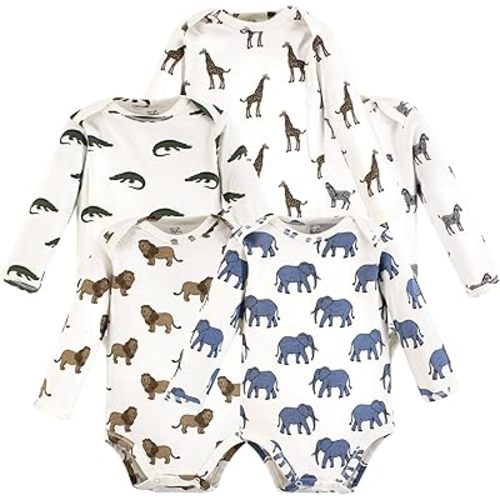 Touched by Nature baby-girls Organic Cotton Long-sleeve Bodysuits