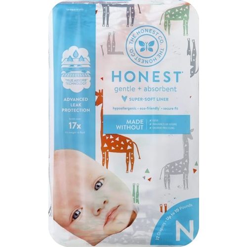 Diapers, Size 0 NB, MULTI-COLOR GIRAFFES