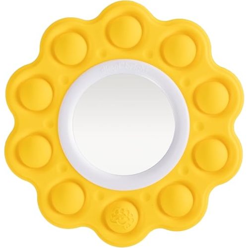 Fat Brain Toys Dimpl Bright - Popping Sensory Toy with Mirror, 10 mos+