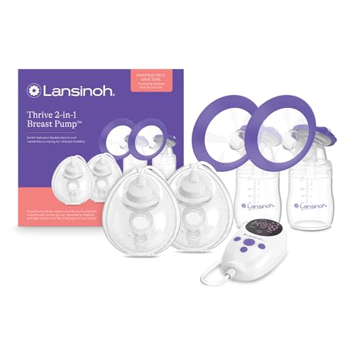 Thrive 2-in-1 Breast Pump - The Freedom of a Wearable Plus The Power of a Hospital-Strength Pump—All in one Sleek, Portable Design (Model P3)