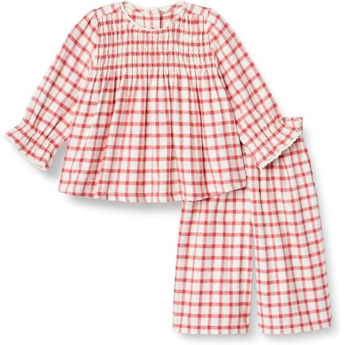 Amazon Essentials x Sofia Grainge Toddlers and Baby Girls' Long Sleeve Flannel Set