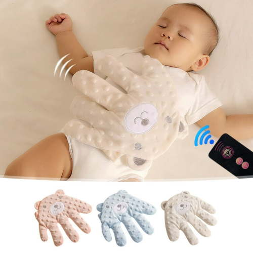 Baby Patting Soothing Device,Automatic Antis Shock Patting,Soft Material Gentle Touch for Newborns Toddlers,Sleep Aid Comforter,Quiet Operation Nighttime Care,Safe Non-Toxic Design,Travel,NCHKUN