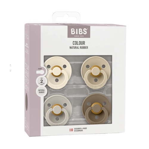 BIBS | Pacifier Original Colour Latex 4-PK | Kido Bebe