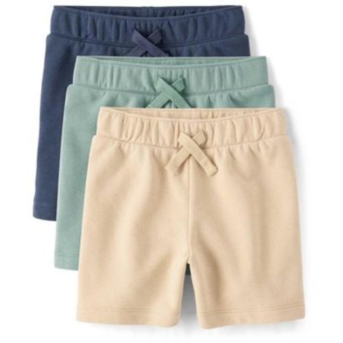 The Children's Place Baby Boys French Terry Active Shorts 3-Pack Blue 6-9 M