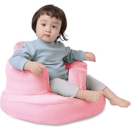 Inflatable Baby Seat with Breathable Cover for Babies 3 Months and Up,Inflatable Infant Chair,Blow Up Baby Chair,Baby Seats for Infants for Sitting Up