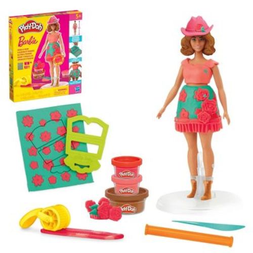 Play-Doh Barbie Florals and Fringe Designer Doll Set
