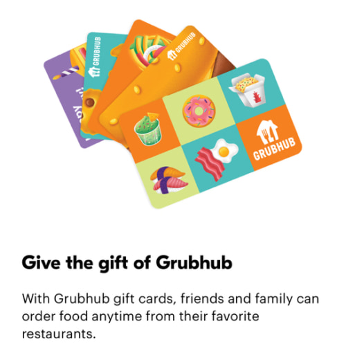 Grubhub Gift Cards | Food Delivery