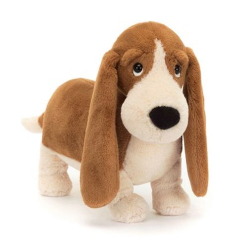 Jellycat Randall Basset Hound Plush Toy - 11.81in White Basset Hound - Adorable Dog Stuffed Animal