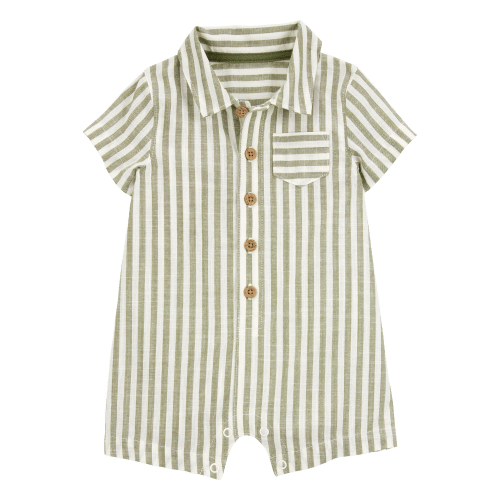 Baby Striped Short-Sleeve Romper - Carter's | Carter's