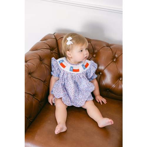 Smocked Texas Diaper Cover Set I Poppy Kids Co