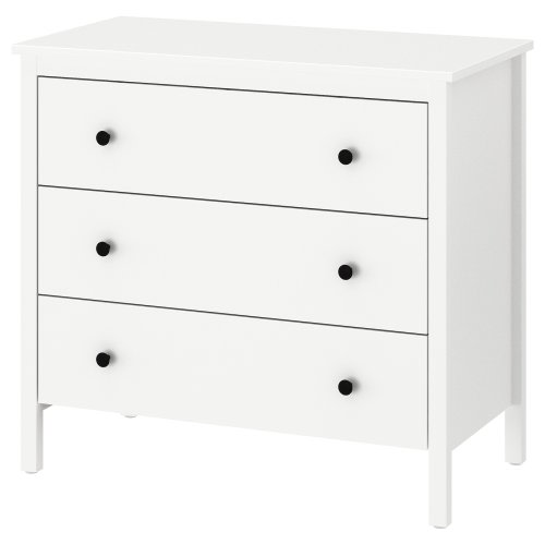 KOPPANG 3-drawer chest - white 35 3/8x32 5/8 "