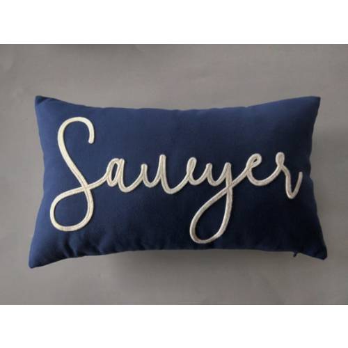 Custom Personalized Name Pillow | Gift for New Baby | Felt Script Letters | Handwritten Name | Farmhouse Decor | Birthday Gift | Last Name - Etsy