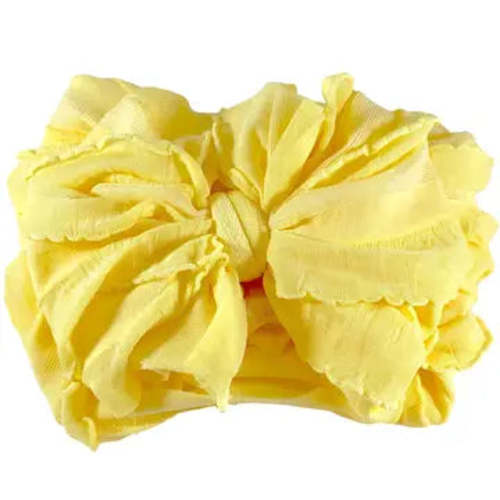 Buttercup Ruffled Headband Bow