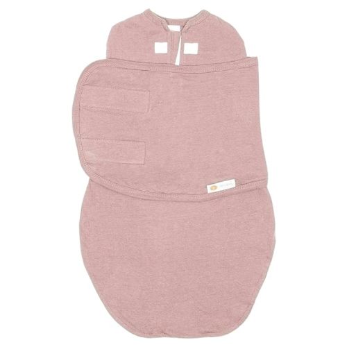 embé 2-Way Starter Baby Swaddle, Newborn Swaddle Sack, Zip, Hook & Loop Baby Wrap, Hip Healthy, Infant, 6-14 lbs, 0-3 Months - Color: Guava