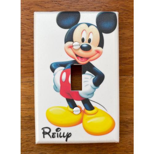 Mickey Mouse Light switch plate cover // Personalized // FAST SHIP!