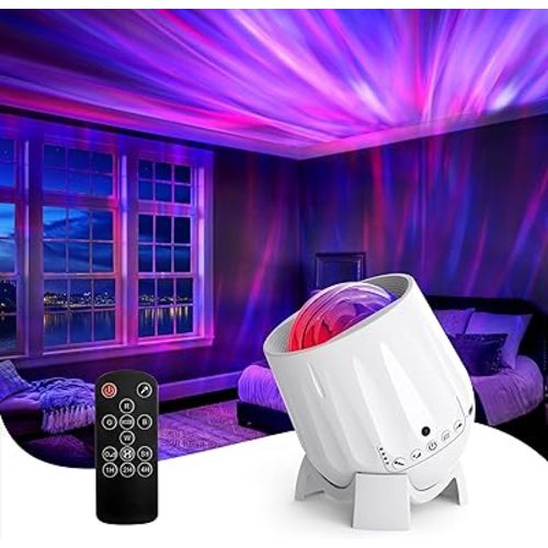 Northern Lights Projector, Galaxy Projector Night Light with Remote Control& Timer Funtion, Sleep Aid, Aurora Ceiling Projector Light for Bedroom Decor, Gift for Kids, Adults