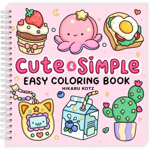 Easy: Cute & Simple Coloring Book