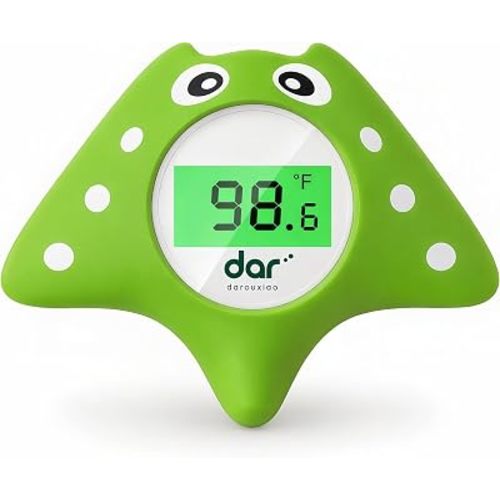 Baby Bath Thermometer, Floating Digital Water Thermometer with 3-Color Backlit Temperature Alert, BPA-Free Waterproof Bath Toy, Accurate LCD Display for Infant, Toddler, Kids & Pets