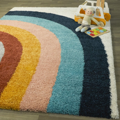 AllModern Olanda Rainbow Shag Area Rug & Reviews | Wayfair