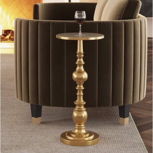 Antique Gold Drink Table