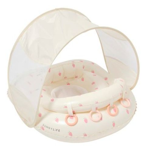 Sunnylife Interactive Baby Float - Strawberry Sunshine Pink - Inflatable