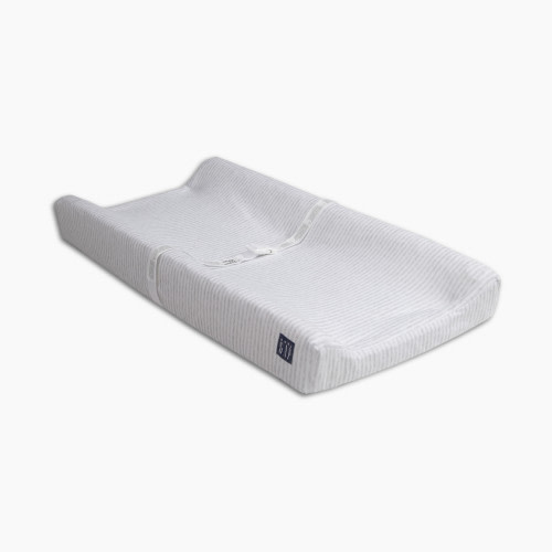 Delta Children babyGap Contoured Changing Pad with Cooling Cover - Grey Stripe