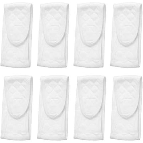 Healifty Baby Belly Band Soft Cotton Infant Newborn Belly Wrap Umbilical Cords Umbilical Hernia Belt for Baby 8Pcs Square Style