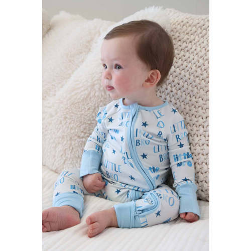 Convertible Zip Romper in Little Bro | Caden Lane