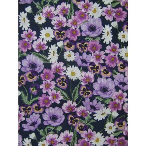 Pram bassinet liner-Pretty pansies