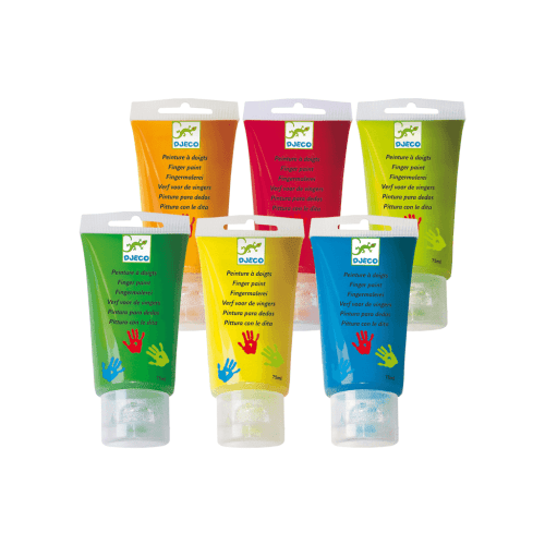 Finger Paint Tubes - Set of 6