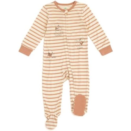 Disney Winnie the Pooh Baby Bamboo Zip Up Sleep N' Play Newborn to Infant Sizes (Newborn - 24 Months)