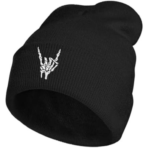 Beanie Hats for Men Women, Winter Warm Beanies Hat Embroidered Knit Hat