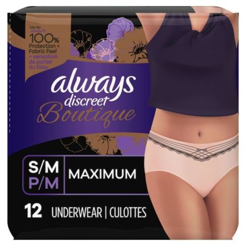 Always Discreet Boutique Maximum Protection Incontinence Underwear