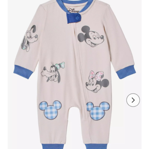 Disney Mickey and Friends Zippered Infant One-Piece | BoxLunch