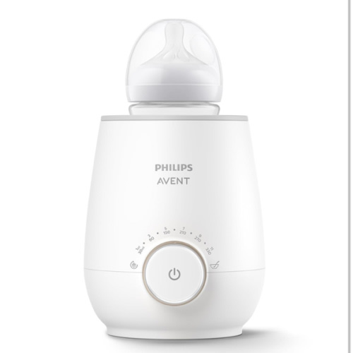 Philips Avent Premium Fast Bottle Warmer, with Smart Temperature Control, Water Bath Technology, Automatic Shut-Off, Model SCF358