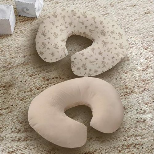lethooly Nursing Pillow Cover,2-Pack Removable Cover for Breastfeeding Pillows,Ultra-Soft Baby Nursing Pillow, Fits Newborn Feeding Pillow 22.5in*18in Polyester（Rosebuds and Vines）…