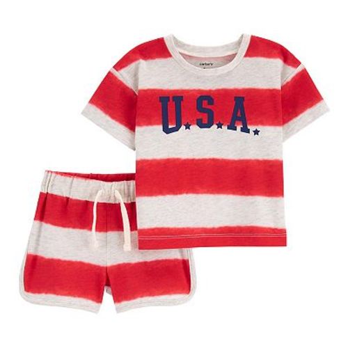 Baby Carter's 2-Piece USA Striped Outfit Set