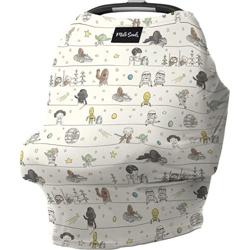 Milk Snob Original Star Wars 5-in-1 Cover, Precious Padawans, Added Privacy for Breastfeeding, Baby Car Seat, Carrier, Stroller, High Chair, Shopping Cart, Lounger Canopy, Newborn Essentials