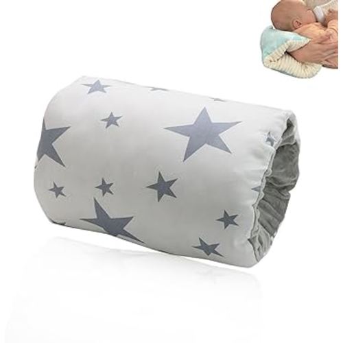 Nursing Pillow,Breastfeeding Pillow,Cozy Cradle, Cozy Cradle Pillow, Cozy Cradle Arm Pillow, Soft Nursing Arm Pillow, Head Support Pillow for Breastfeeding Gray Star
