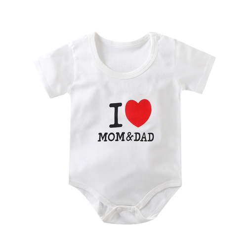 Zwiiyzr 0-2T Newborn Baby Boy Girl Clothes Solid Romper Short Sleeve One-Piece Jumpsuits Outfits Sets White