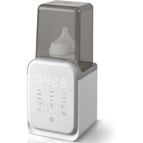 Bottle Warmer, 10-in-1 Fast Baby Bottle Warmer for Breastmilk & Formula, Baby Milk Warmer with Smart Temp Control and Night Light, Bottle Warmers for All Bottles