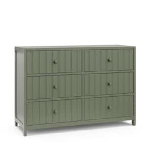 Teddi Olive 6-Drawer 51.37 in. Wide Dresser