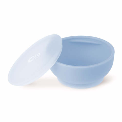 BPA-free Silicone Baby Suction Bowls with Lids