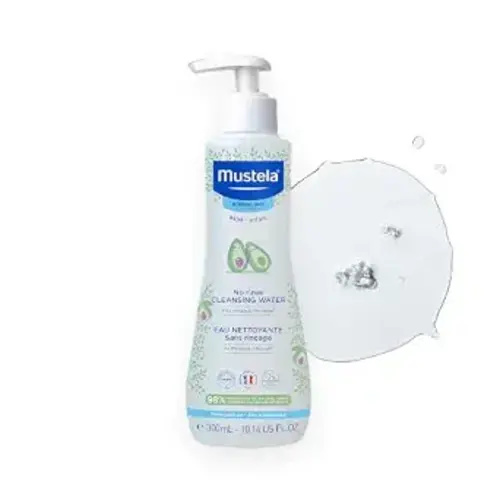 Mustela No-Rinse Micellar Cleansing Water for Babies - Made with Natural Avocado Perseose & Aloe Vera - Safely Cleans Baby's Face, Hands & Diaper Area - 1 or 2-Pack - Various Sizes