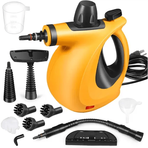 Handheld Steam Cleaner, Pressurized Steamer for Cleaning, Multipurpose Upholstery Cleaner with 11-Piece Accessory Set, Chemical-Free Steam Cleaner for Home, Grout, Couch, Furniture, Floor & Car