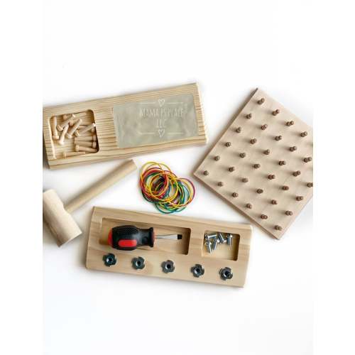 Toddler Gift Box / Montessori Screw Board / Hammer Game / - Etsy